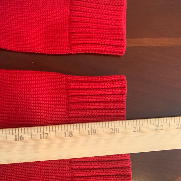 NWOT Ralph Lauren Red and Gold Crest 100% Cotton Sweater - Picture 11 of 12
